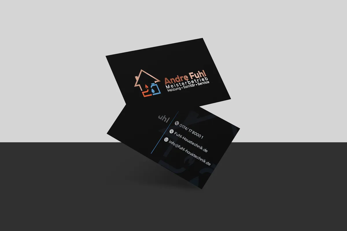 Business card and logo for Andre Fuhl Meisterbetrieb