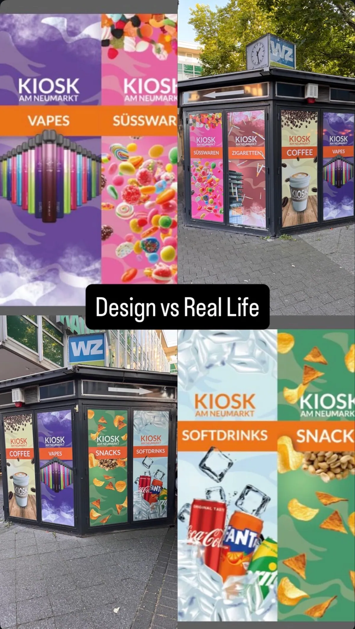 Social media design for Kiosk am Neumarkt