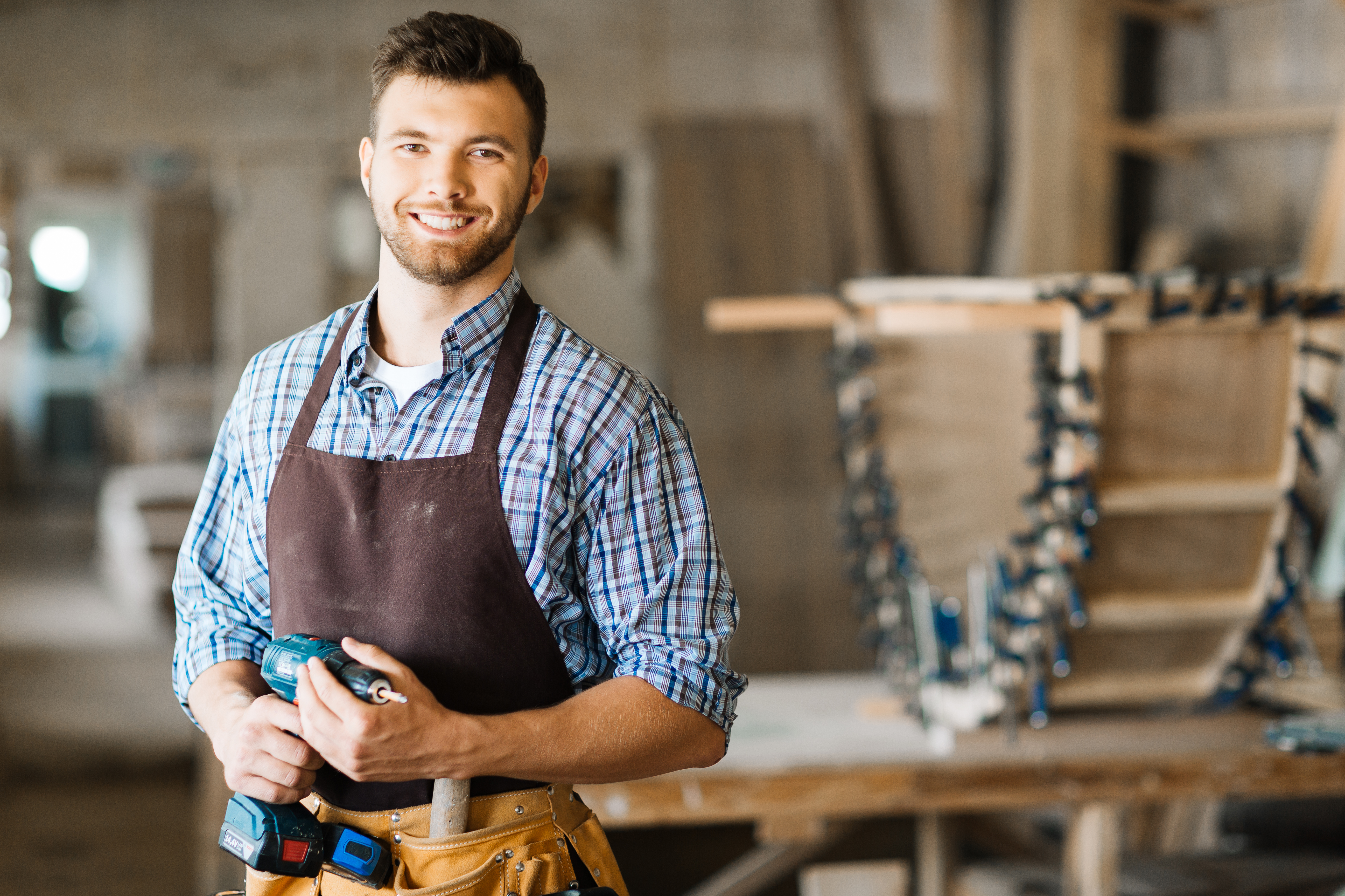 Handwerker am Werk